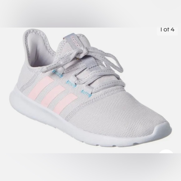 Women’s adidas CloudFoam Pure 2.0 Grey/Pink Size 10 - Picture 1 of 11